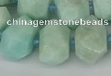 CNG5692 15.5 inches 12*16mm - 15*20mm faceted nuggets amazonite beads