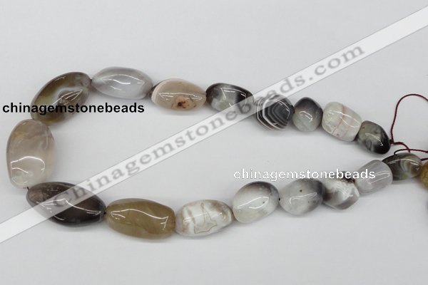 CNG57 15.5 inches 12*18mm - 25*35mm nuggets botswana agate beads