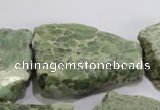 CNG570 25*30mm - 30*40mm nuggets serpentine jasper beads