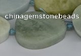 CNG5704 15.5 inches 22*30mm - 28*35mm freeform aquamarine beads