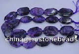 CNG5715 15.5 inches 25*35mm - 30*40mm faceted freeform charoite beads