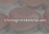 CNG572 15.5 inches 18*30mm nuggets rose quartz beads