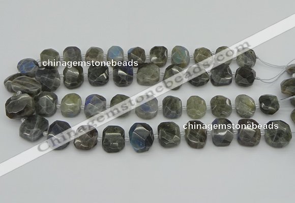 CNG5722 15.5 inches 12*16mm - 15*20mm faceted freeform labradorite beads