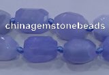 CNG5728 12*16mm - 13*18mm faceted nuggets blue lace agate beads