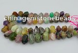 CNG5738 12*16mm - 15*20mm faceted nuggets mixed gemstone beads