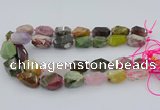 CNG5739 12*16mm - 15*25mm faceted nuggets mixed gemstone beads