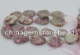 CNG5745 15.5 inches 25*35mm - 30*40mm freeform pink tourmaline beads