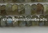 CNG5752 15.5 inches 6*9mm faceted nuggets labradorite beads