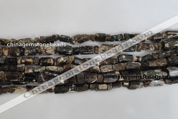 CNG576 5*6mm – 7*12mm nuggets black tourmaline gemstone beads