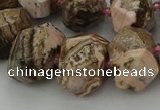 CNG5766 15.5 inches 12*16mm - 15*20mm faceted nuggets rhodochrosite beads