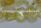 CNG5772 15.5 inches 12*16mm - 15*20mm faceted freeform citrine beads