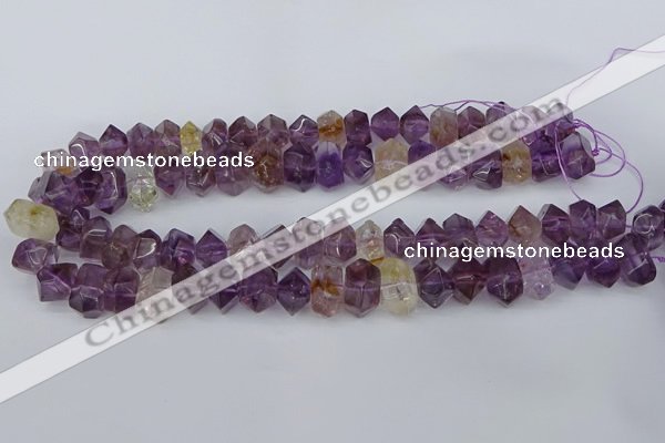 CNG5781 10*14mm - 12*16mm faceted nuggets amethyst beads