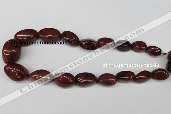 CNG58 15.5 inches 12*18mm - 20*35mm nuggets brecciated jasper beads