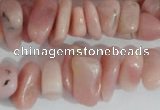 CNG580 15.5 inches 4*10mm nuggets pink opal gemstone chips beads