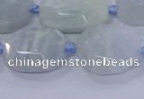 CNG5809 15.5 inches 10*14mm - 12*16mm faceted freeform aquamarine beads