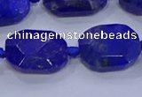 CNG5817 15.5 inches 10*14mm - 12*16mm faceted freeform lapis lazuli beads