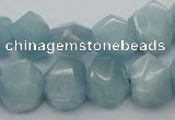 CNG5830 15.5 inches 12*16mm - 13*18mm faceted nuggets aquamarine beads