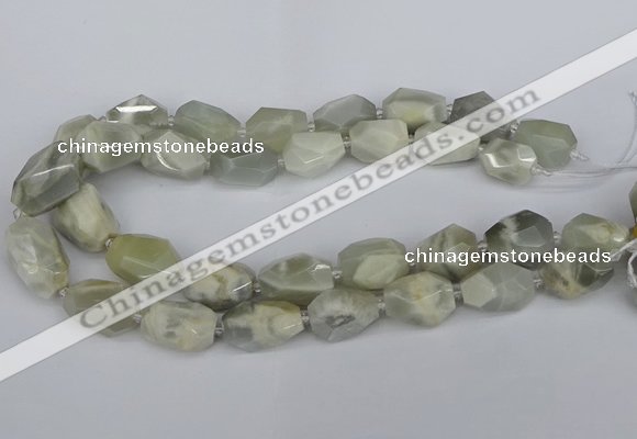 CNG5833 15.5 inches 12*16mm - 15*25mm faceted nuggets moonstone beads