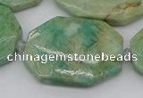 CNG5839 15.5 inches 20*30mm - 35*45mm faceted freeform amazonite beads