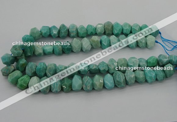 CNG5840 15.5 inches 12*16mm - 13*18mm faceted nuggets amazonite beads