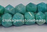 CNG5841 15.5 inches 10*12mm - 12*14mm faceted nuggets amazonite beads