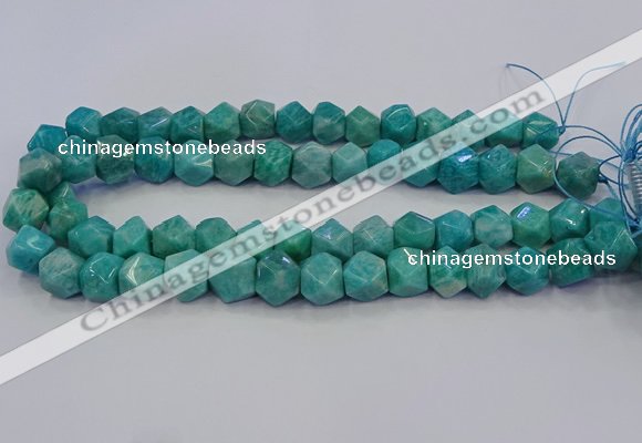 CNG5841 15.5 inches 10*12mm - 12*14mm faceted nuggets amazonite beads