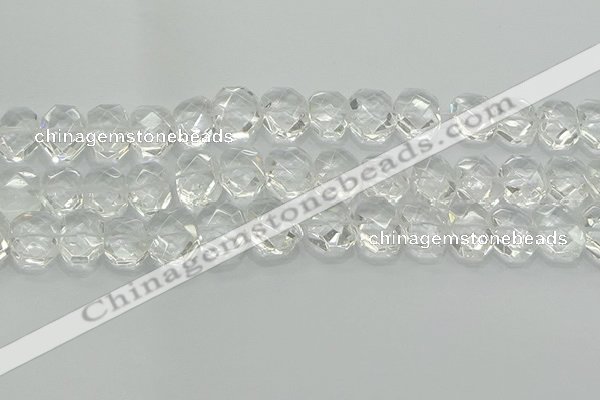 CNG5860 15.5 inches 8*12mm - 12*16mm faceted freeform white crystal beads