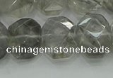 CNG5870 15.5 inches 8*12mm - 12*16mm faceted freeform cloudy quartz beads