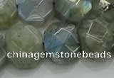 CNG5874 15.5 inches 8*12mm - 12*16mm faceted freeform labradorite beads