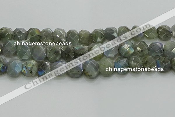 CNG5874 15.5 inches 8*12mm - 12*16mm faceted freeform labradorite beads