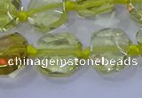 CNG5880 15.5 inches 10*12mm - 10*14mm faceted freeform lemon quartz beads