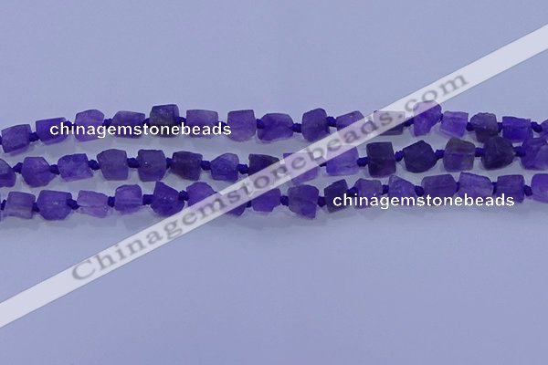 CNG5902 15.5 inches 4*6mm - 6*10mm nuggets rough amethyst beads