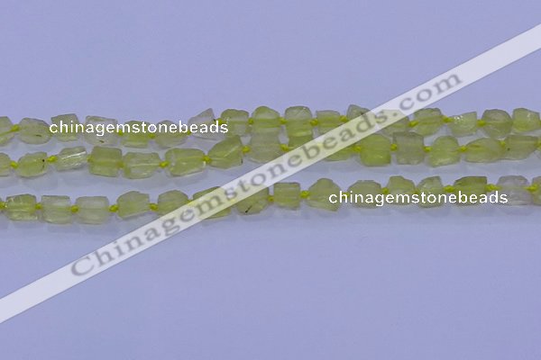 CNG5903 15.5 inches 4*6mm - 6*10mm nuggets rough lemon quartz beads