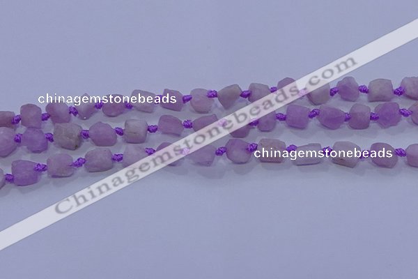 CNG5911 15.5 inches 4*6mm - 6*10mm nuggets rough kunzite beads