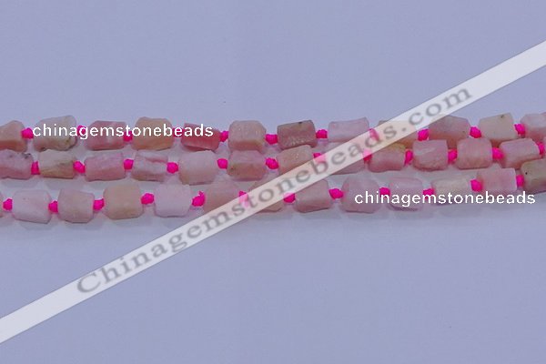 CNG5913 15.5 inches 4*6mm - 6*10mm nuggets rough pink opal beads