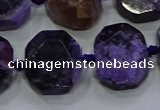 CNG5944 10*14mm - 12*16mm faceted freeform charoite beads