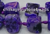 CNG6002 15.5 inches 12*16mm - 15*18mm nuggets agate beads