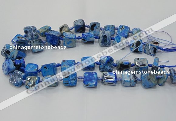 CNG6005 15.5 inches 12*16mm - 15*18mm nuggets agate beads