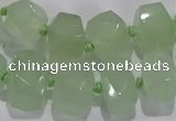 CNG6017 15.5 inches 10*14mm - 12*16mm faceted nuggets white jade beads