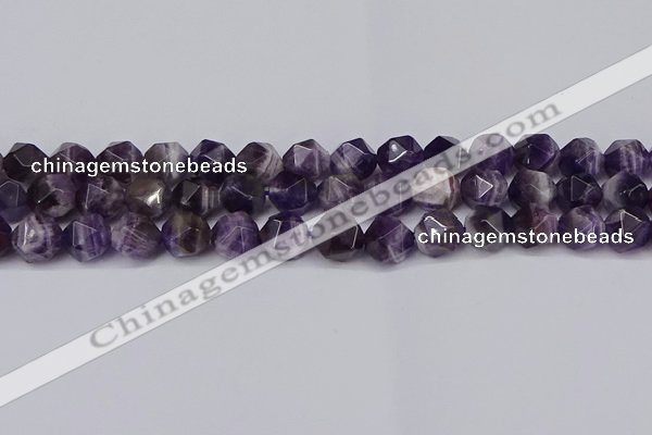 CNG6028 15.5 inches 12mm faceted nuggets dogtooth amethyst beads
