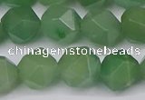 CNG6034 15.5 inches 12mm faceted nuggets green aventurine beads