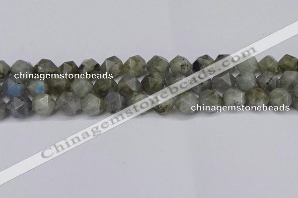 CNG6038 15.5 inches 12mm faceted nuggets labradorite beads