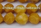 CNG6045 15.5 inches 12mm faceted nuggets yellow jade beads