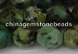 CNG6047 15.5 inches 12mm faceted nuggets African turquoise beads
