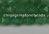 CNG6101 15.5 inches 8mm faceted nuggets green aventurine beads