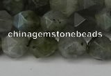 CNG6108 15.5 inches 8mm faceted nuggets labradorite beads