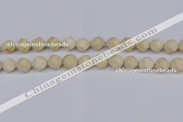 CNG6122 15.5 inches 8mm faceted nuggets jasper beads