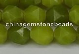 CNG6190 15.5 inches 10mm faceted nuggets lemon jade beads