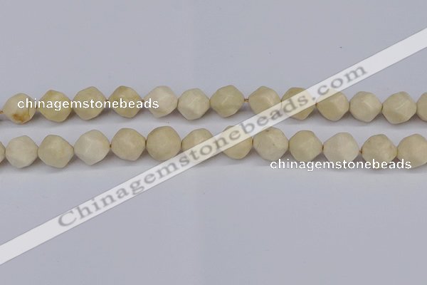 CNG6196 15.5 inches 10mm faceted nuggets jasper beads