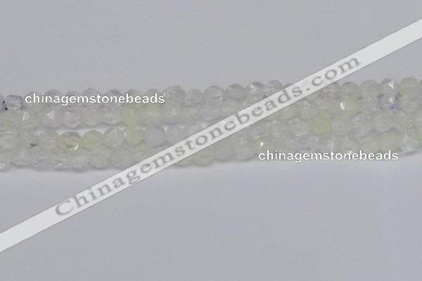 CNG6258 15.5 inches 6mm faceted nuggets green cherry quartz beads